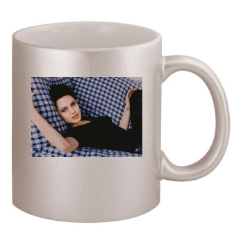 Angelina Jolie 11oz Metallic Silver Mug