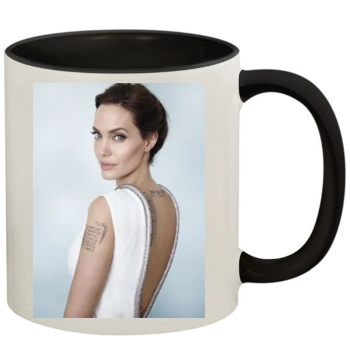 Angelina Jolie 11oz Colored Inner & Handle Mug