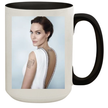 Angelina Jolie 15oz Colored Inner & Handle Mug