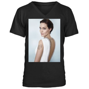 Angelina Jolie Men's V-Neck T-Shirt