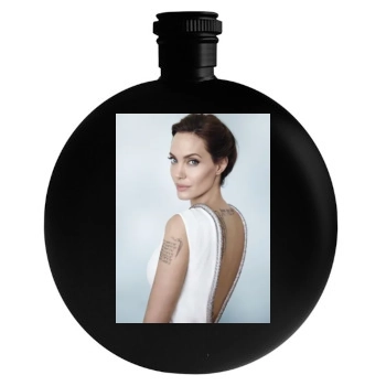 Angelina Jolie Round Flask