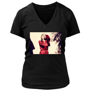 Angelina Jolie Women's Deep V-Neck TShirt