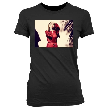 Angelina Jolie Women's Junior Cut Crewneck T-Shirt