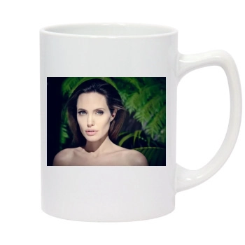 Angelina Jolie 14oz White Statesman Mug