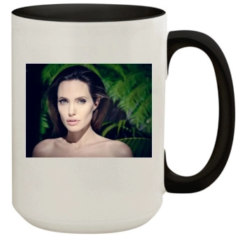 Angelina Jolie 15oz Colored Inner & Handle Mug