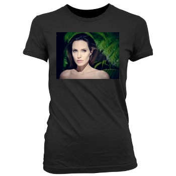 Angelina Jolie Women's Junior Cut Crewneck T-Shirt