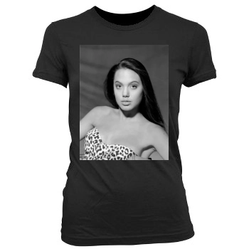 Angelina Jolie Women's Junior Cut Crewneck T-Shirt