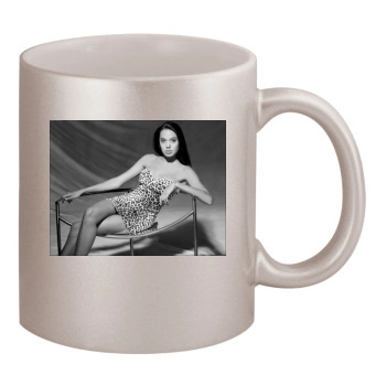 Angelina Jolie 11oz Metallic Silver Mug