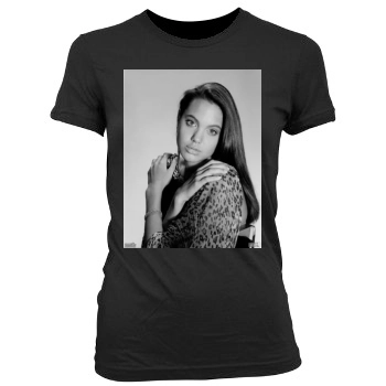 Angelina Jolie Women's Junior Cut Crewneck T-Shirt