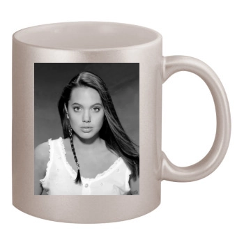 Angelina Jolie 11oz Metallic Silver Mug