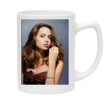 Angelina Jolie 14oz White Statesman Mug