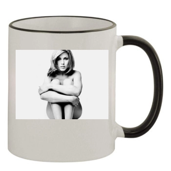 Jennifer Aniston 11oz Colored Rim & Handle Mug