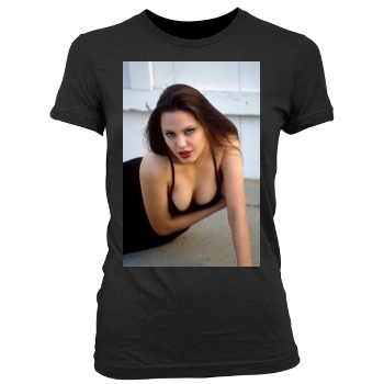 Angelina Jolie Women's Junior Cut Crewneck T-Shirt