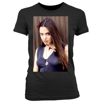 Angelina Jolie Women's Junior Cut Crewneck T-Shirt