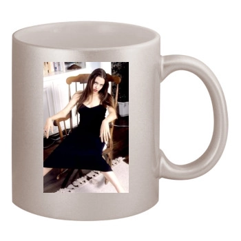 Angelina Jolie 11oz Metallic Silver Mug