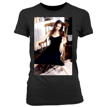 Angelina Jolie Women's Junior Cut Crewneck T-Shirt