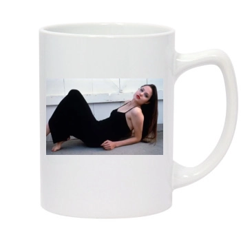 Angelina Jolie 14oz White Statesman Mug