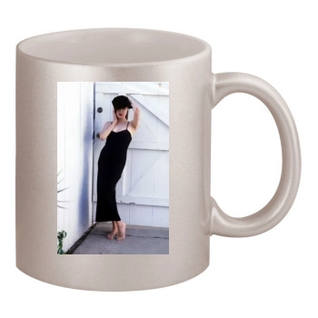 Angelina Jolie 11oz Metallic Silver Mug