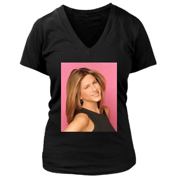 Jennifer Aniston Women's Deep V-Neck TShirt