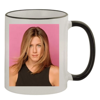 Jennifer Aniston 11oz Colored Rim & Handle Mug