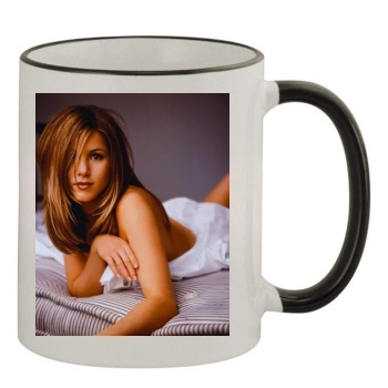 Jennifer Aniston 11oz Colored Rim & Handle Mug