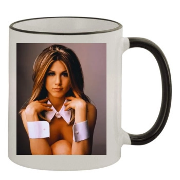 Jennifer Aniston 11oz Colored Rim & Handle Mug