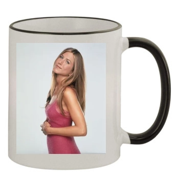 Jennifer Aniston 11oz Colored Rim & Handle Mug