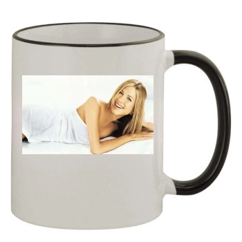 Jennifer Aniston 11oz Colored Rim & Handle Mug