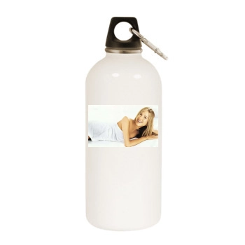 Jennifer Aniston White Water Bottle With Carabiner