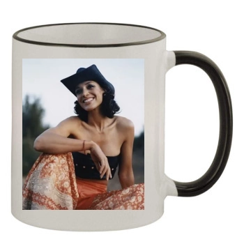 Jennifer Beals 11oz Colored Rim & Handle Mug