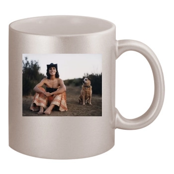 Jennifer Beals 11oz Metallic Silver Mug