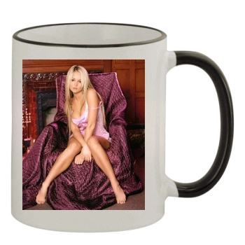 Jennifer Ellison 11oz Colored Rim & Handle Mug