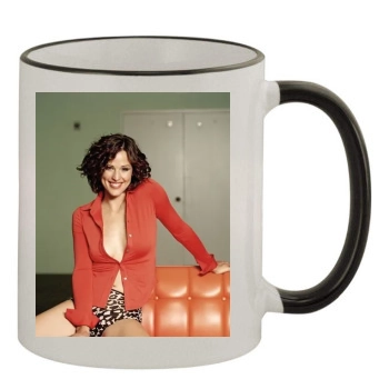 Jennifer Garner 11oz Colored Rim & Handle Mug