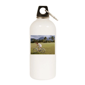 Jennifer Garner White Water Bottle With Carabiner