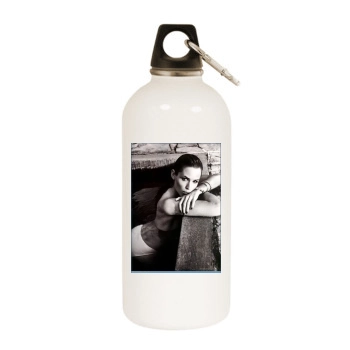 Jennifer Garner White Water Bottle With Carabiner