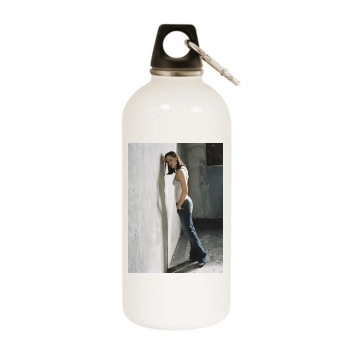 Jennifer Garner White Water Bottle With Carabiner