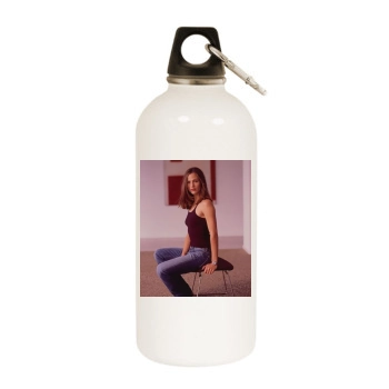 Jennifer Garner White Water Bottle With Carabiner