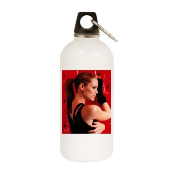 Jennifer Garner White Water Bottle With Carabiner