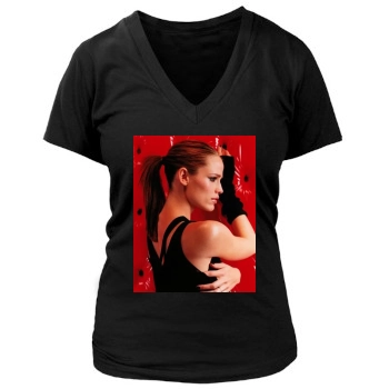 Jennifer Garner Women's Deep V-Neck TShirt