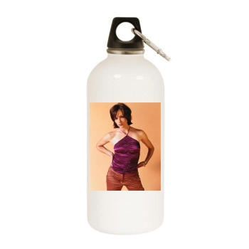 Jennifer Garner White Water Bottle With Carabiner