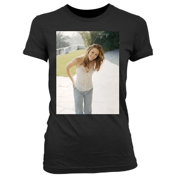 Jennifer Garner Women's Junior Cut Crewneck T-Shirt