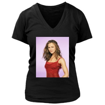 Jennifer Garner Women's Deep V-Neck TShirt