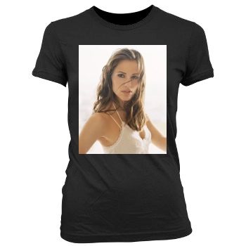 Jennifer Garner Women's Junior Cut Crewneck T-Shirt