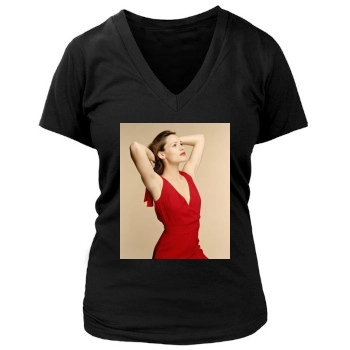 Jennifer Garner Women's Deep V-Neck TShirt