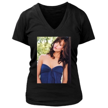 Jennifer Garner Women's Deep V-Neck TShirt