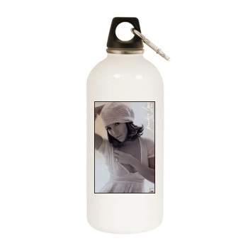 Jennifer Lopez White Water Bottle With Carabiner