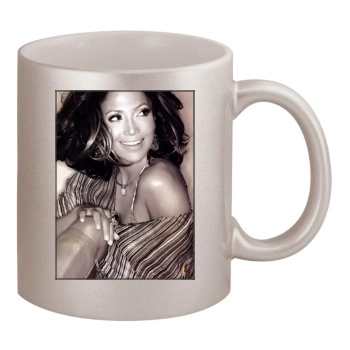 Jennifer Lopez 11oz Metallic Silver Mug