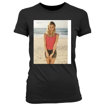 Bar Refaeli Women's Junior Cut Crewneck T-Shirt