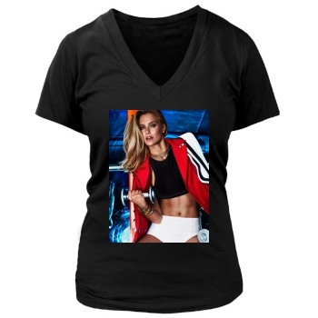 Bar Refaeli Women's Deep V-Neck TShirt