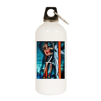 Bar Refaeli White Water Bottle With Carabiner